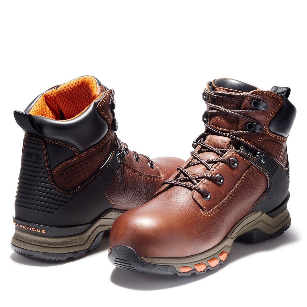 Bocanci De Muncă Timberland Barbati Maro/Negrii - Pro® Hypercharge 6\" Comp Toe - Romania - GQFJBN819